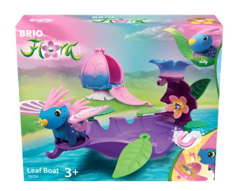 BRIO Flora - 36234 Lilys Blatt-Boot | Spielset für endlosen fantasievollen Spielspaß für Mädchen und