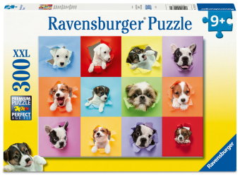 Kinderpuzzle 300 XXL Teile - Welpen-Pop-Out