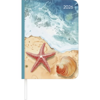 Alpha Edition - Lady Journal Beach 2026 - Taschenkalender A6 (10,7×15,2 cm) Weekly mit 192 Seiten, H