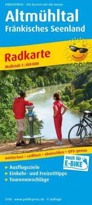 PublicPress Radkarte Altmühltal - Fränkisches Seenland, Treuchtlingen - Neumarkt Opf. - Ingolstadt -