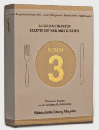 Nimm 3 Gourmetkarten, Rezeptkarten