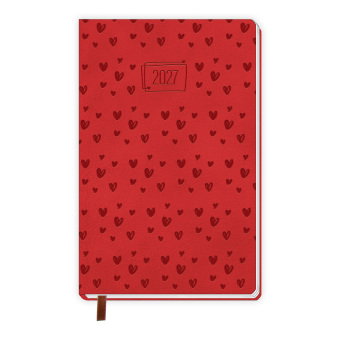 TRÖTSCH - Taschenkalender A6 Soft Touch Herzchen 2027