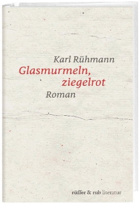 Glasmurmeln, ziegelrot