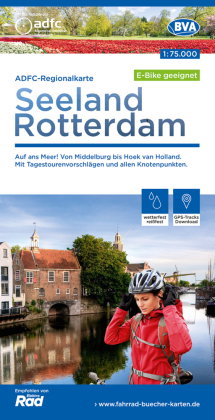 ADFC-Regionalkarte Seeland Rotterdam 1:75.000, reiß- und wetterfest, GPS-Tracks Download - E-Bike ge