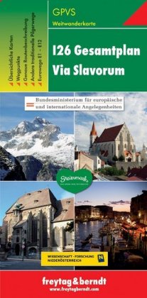 GPVS I26 Gesamtplan Via Slavorum, Weitwanderkarte 1:500.000