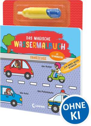 Das magische Wassermalbuch - Fahrzeuge