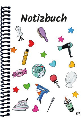 A 4 Notizbuch Manga Items, weiß, blanko