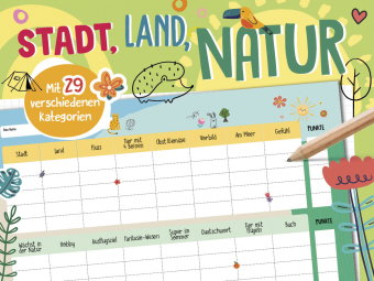 Stadt, Land, Natur - Spieleblock