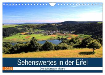 Sehenswertes in der Eifel - Die schönsten Maare (Wandkalender 2024 DIN A4 quer), CALVENDO Monatskale