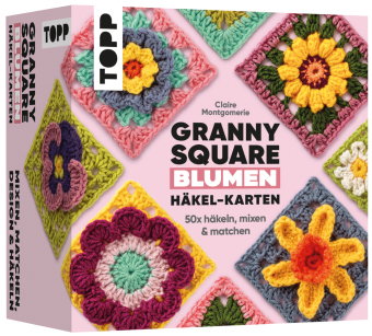Granny Square Blumen Häkel-Karten (Deutsche Ausgabe)