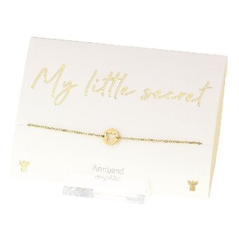 Crystals Armband - My little secret - vergoldet - Schutzengel