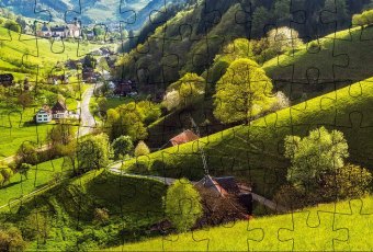 Puzzle-Postkarte Schwarzwald 1