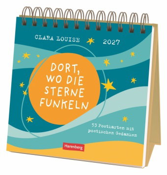 Clara Louise: Dort, wo die Sterne funkeln Premium-Postkartenkalender 2027 - 53 Postkarten mit poetis