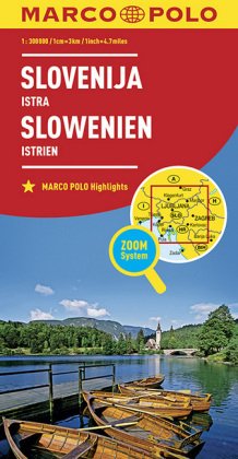 MARCO POLO Länderkarte Slowenien, Istrien 1:300.000. Slovenija, Istra / Slovenie, Istrie