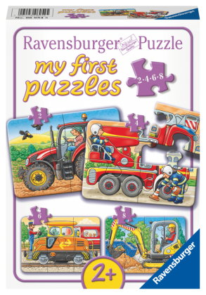 Kinderpuzzle 2, 4, 6, 8 Teile - Bei der Arbeit