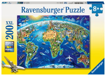 Kinderpuzzle 200 XXL Teile - Große, weite Welt