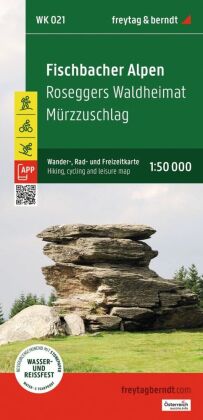 freytag & berndt Wanderkarte WK 021 Fischbacher Alpen, Roseggers Waldheimat - Mürzzuschlag 1:50.000