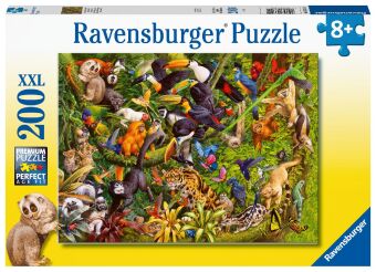 Kinderpuzzle 200 XXL Teile - Bunter Dschungel