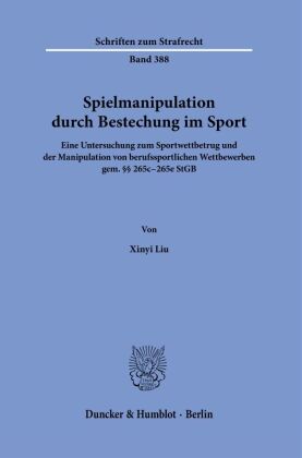 Spielmanipulation durch Bestechung im Sport.