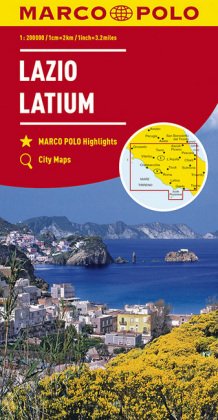 MARCO POLO Regionalkarte Italien 09 Latium 1:200.000. Lazio