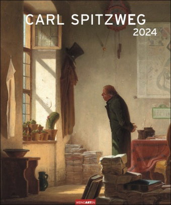 Carl Spitzweg Edition Kalender 2024. Kunstvoller Wandkalender mit Spitzwegs beliebten Szenen voll fe