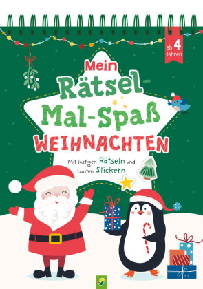 Mein Rätsel-Mal-Spaß Weihnachten