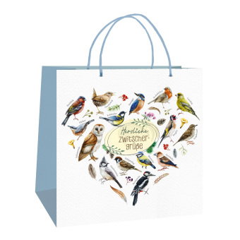 Trötsch Geschenktasche Unsere Vogelwelt Herzliche Zwitschergrüße