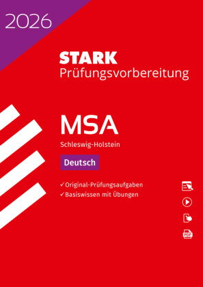 STARK Deutsch - MSA 2026 Schleswig-Holstein - Prüfungsvorbereitung, m. 1 Buch, m. 1 Beilage