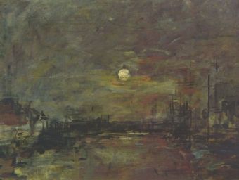 Eugène Boudin - Abenddämmerung über dem Hafen von Le Havre - 500 Teile (Puzzle)