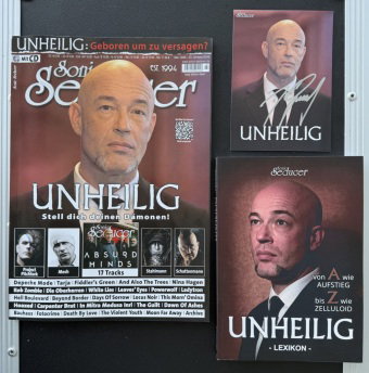 Unheilig Liebe Glaube Monster exklusive. SIGNIERTE Fotokarte + Lexikon-Buch + Sonic Seducer 03-202