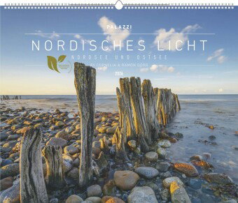 Palazzi - Nordisches Licht 2026 - Wandkalender 60×50 cm mit 12 Monatsblättern, Poster-Kalender mit M
