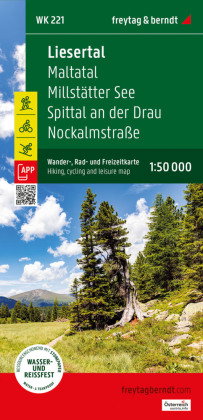 freytag & berndt Wanderkarte Liesertal - Maltatal - Millstätter See - Spittal an der Drau - Nockalms