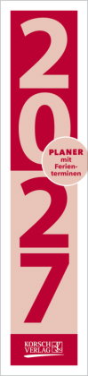 Streifenplaner Compact Rot 2027