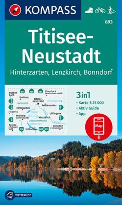 KOMPASS Wanderkarte 893 Titisee-Neustadt 1:25.000