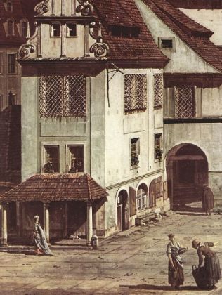 Canaletto (I) - Ansicht von Pirna, Der Marktplatz von Pirna, Detail - 500 Teile (Puzzle)