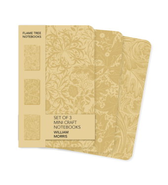 Dreier-Set mit handgefertigten Notizbüchlein: William Morris
