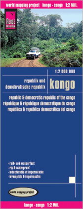 Reise Know-How Landkarte Kongo / Congo (1:2.000.000). Republic & Democratic Republic of the Congo. R