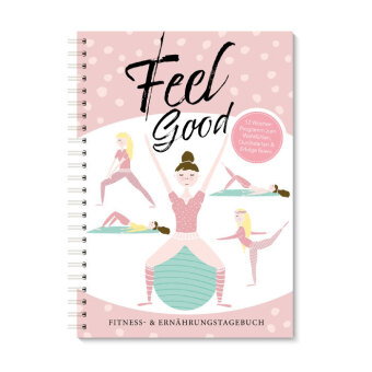 Trainingstagebuch & Ernährungsplaner| Rosa Fitnessplaner & Ernährungstagebuch für Frauen mit 12 Woch