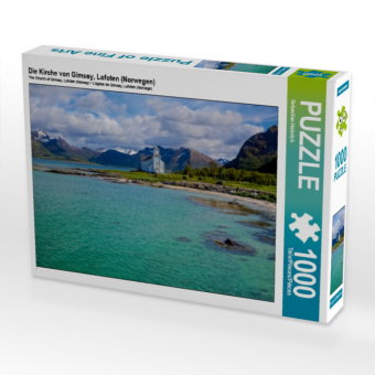 Die Kirche von Gimsøy, Lofoten (Norwegen) (Puzzle)