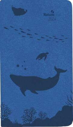Taschenkalender Nature Line Ocean 2024 - Taschen-Kalender 9x15,6 cm - 1 Woche 2 Seiten - 128 Seiten