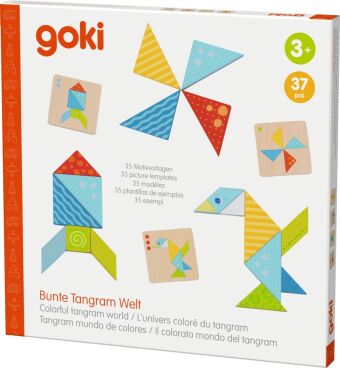 Bunte Tangram Welt