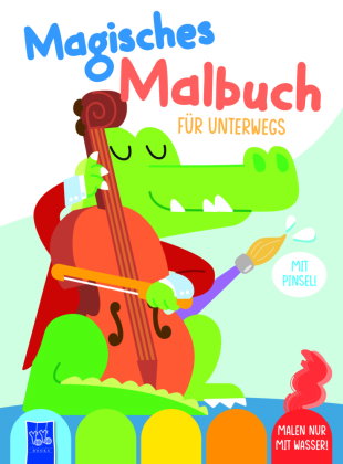 Magisches Malbuch für unterwegs - Cover Krokodil
