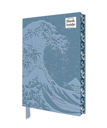 Exquisit Premium Notizbuch Blank DIN A5: Katsushika Hokusai, Die große Welle