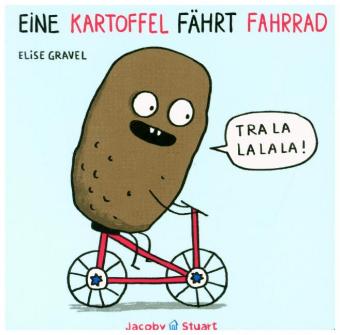 Eine Kartoffel fährt Fahrrad