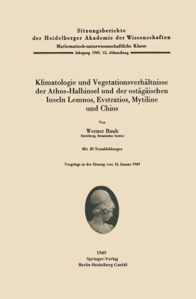 Klimatologie und Vegetationsverhältnisse der Athos-Halbinsel und der ostägäischen Inseln Lemnos, Evs