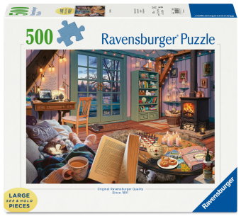Erwachsenenpuzzle 500 Large Pieces - Gemütliche Leseecke