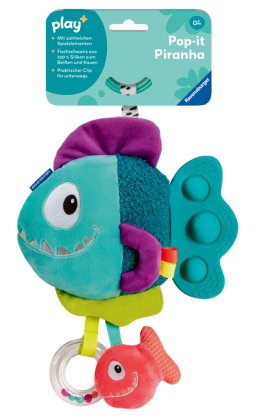 Play+ Pop-it Piranha (blau) - ab 0 Monate