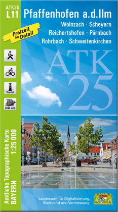 ATK25-L11 Pfaffenhofen a.d.Ilm (Amtliche Topographische Karte 1:25000)