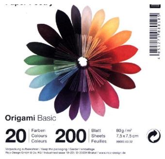 Origami Basic, 7,5 x 7,5 cm