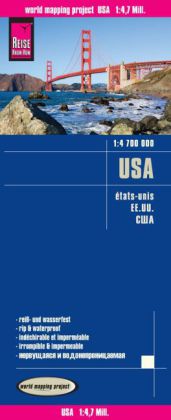 Reise Know-How Landkarte USA (1:4.700.000). Etats-Unis /EE.UU